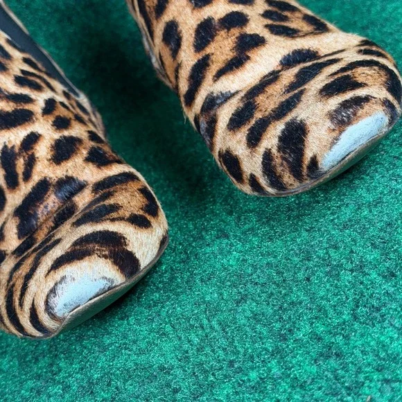 Madewell Leopard Calf Hair Chelsea Ankle Boot Pointed Toe Womens 8.5 E2241 - Picture 2 of 14